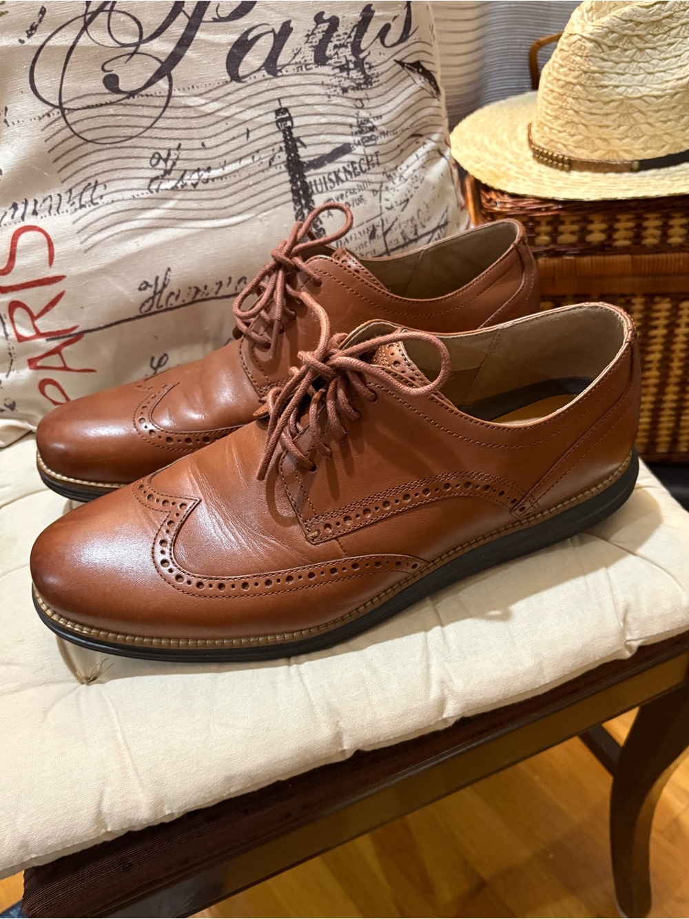 Men's Cole Haan Wingtip Oxfords - Classic Lace-Up Dress Shoes